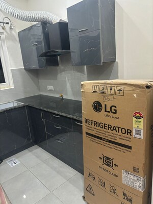 Kitchen in 3 BHK Apartment at Skynet Towers, Patiala Road – for Rent