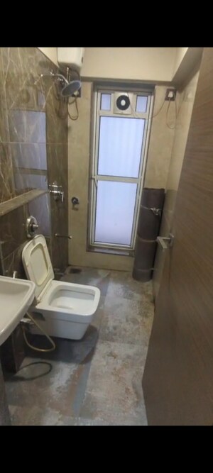 Bathroom in 1 BHK Apartment at Chandak 34 Park Estate, Goregaon West – for Rent