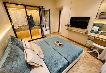 Bedroom in 3 BHK Apartment at Godrej Emerald, Ghodbunder Road – for Rent