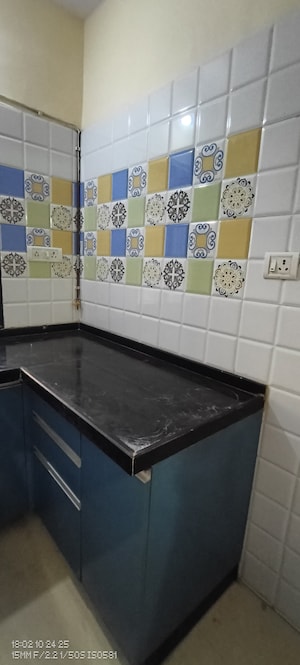 Kitchen in 1 BHK Apartment at Raunak Heights, Ghodbunder Road – for Rent