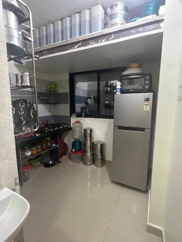 Kitchen in 1 BHK Apartment at Meenar Ammar Meadows, Shilphata – for Sale