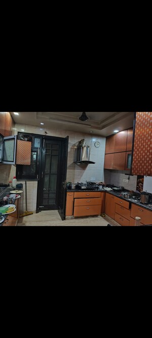 Kitchen in 3 BHK Builder Floor at Paschim Vihar – for Sale
