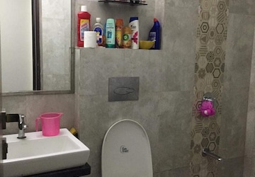Bathroom in 2 BHK Apartment at Omkar Ananta, Goregaon East – for Rent