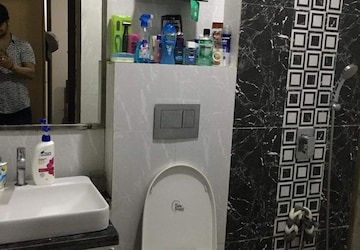 Bathroom in 2 BHK Apartment at Omkar Ananta, Goregaon East – for Rent