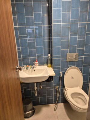 Bathroom in 1 BHK Apartment at Lodha Amara, Kolshet Road – for Rent