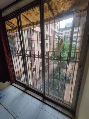 Balcony in 1 BHK Apartment at Soham Parijat Gardens, Ghodbunder Road – for Rent