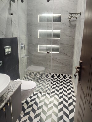 Bathroom in 2.5 BHK Apartment at Jahaz Apartments, Paschim Vihar – for Rent