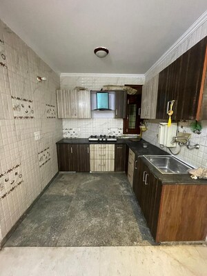 Kitchen in 3 BHK Builder Floor at Chittaranjan Park – for Sale
