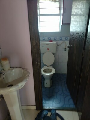 Bathroom in 2 BHK Apartment at Wadgaon Sheri – for Rent