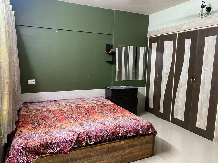 Bedroom, gala-pride-park 2 Bedroom 800 Sq.Ft. Apartment In Manpada Thane 9346727