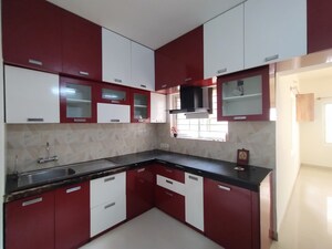 Kitchen in 3 BHK Villa at Ramky Serene Woods, Doddaballapur Road – for Rent
