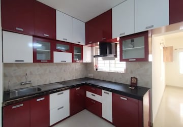 Kitchen in 3 BHK Villa at Ramky Serene Woods, Doddaballapur Road – for Rent