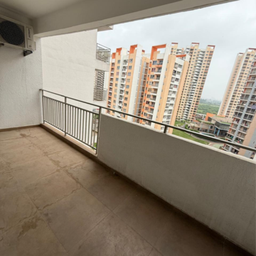 Balcony in 3 BHK Apartment at Shapoorji Pallonji Joyville Tower Crown, Sector 102 – for Rent