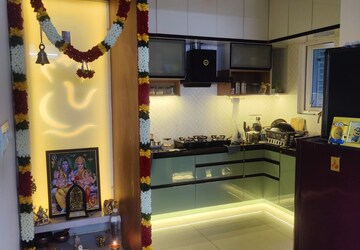 Kitchen in 2 BHK Apartment at Aparna Sarovar Zenith, Nallagandla – for Rent