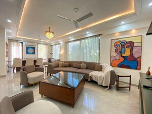 Living Room in 3 BHK Builder Floor at Saket – for Rent