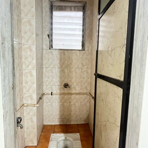 Bathroom in 1 BHK Apartment at Rutu Estate, Brahmand – for Rent