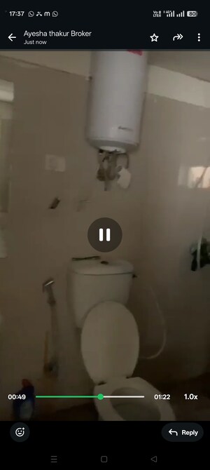 Bathroom in 1 RK Apartment at Gaur City 2 - 14th Avenue, Sector 16c Greater Noida – for Rent