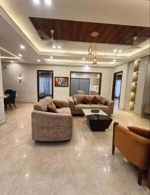 Living Room in 4 BHK Builder Floor at Saket – for Rent
