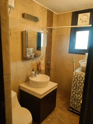 Bathroom in 3 BHK Apartment at Karanvir Towers, Sector 52 – for Sale
