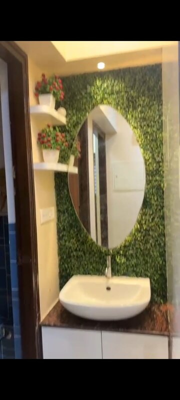 Bathroom in 1 BHK Apartment at Lodha Amara, Kolshet Road – for Rent
