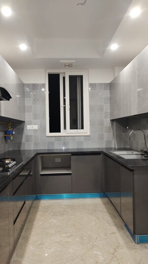 Kitchen in 3 BHK Builder Floor at East Of Kailash – for Rent