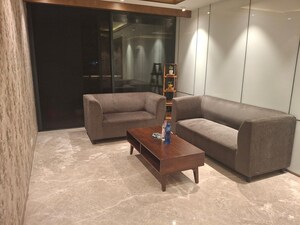 Living Room in 4 BHK Builder Floor at Ansal Sushant Lok I, Sector 43 – for Rent