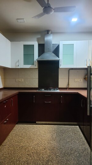 Kitchen in 3 BHK Builder Floor at Greater Kailash I – for Rent