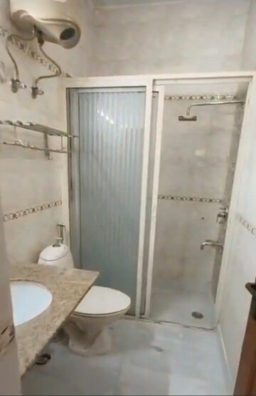 Bathroom in 3 BHK Builder Floor at Chittaranjan Park – for Rent