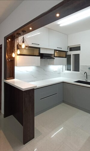 Kitchen in 2 BHK Apartment at SJR Blue Waters, Off Sarjapur Road – for Rent