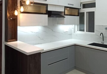 Kitchen in 2 BHK Apartment at SJR Blue Waters, Off Sarjapur Road – for Rent
