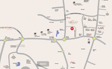 3 BHK Apartment – Map Location View at Vertex Viraat, Miyapur - for Sale
