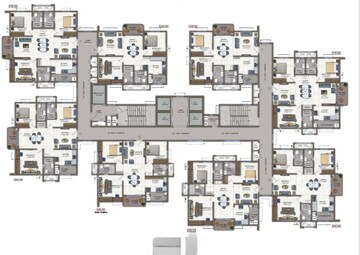 Floor Plan in 3 BHK Apartment at Vertex Viraat, Miyapur – for Sale