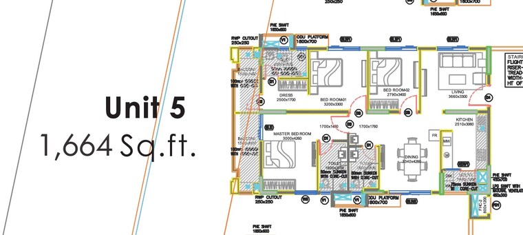 Master Plan, gangothri-prithvi-towers 3 Bedroom 1664 Sq.Ft. Apartment In Manikonda Hyderabad 9347131