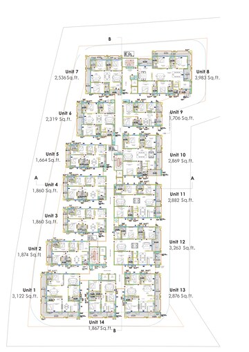 Master Plan in 3 BHK Apartment at Gangothri Prithvi Towers, Manikonda – for Sale