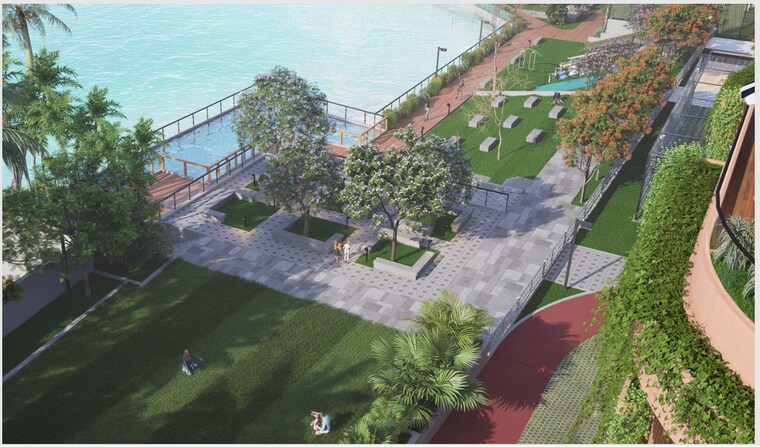 Garden, gangothri-prithvi-towers 3 Bedroom 3263 Sq.Ft. Apartment In Manikonda Hyderabad 9347158