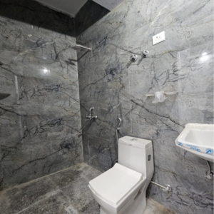 Bathroom in 1 BHK Builder Floor at Saket – for Rent