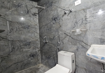 Bathroom in 1 BHK Builder Floor at Saket – for Rent
