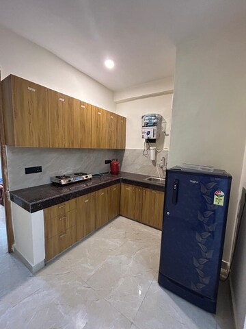 Kitchen in 1 BHK Builder Floor at Freedom Fighters Enclave – for Rent