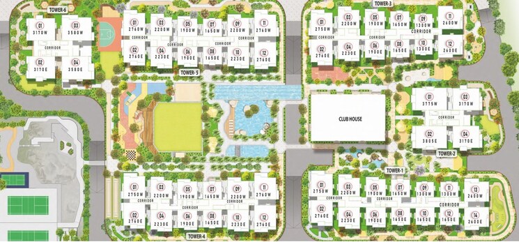 Master Plan, cybercity-stone-ridge 3 Bedroom 2760 Sq.Ft. Apartment In Moosapet Hyderabad 9347197