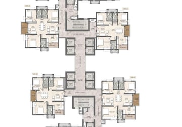 Floor Plan in 3 BHK Apartment at Rajapushpa Sierra, Tellapur – for Sale