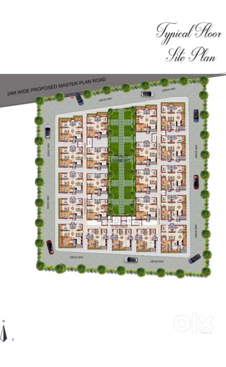 Master Plan, kollur 3 Bedroom 2000 Sq.Ft. Apartment In Kollur Hyderabad 9347351