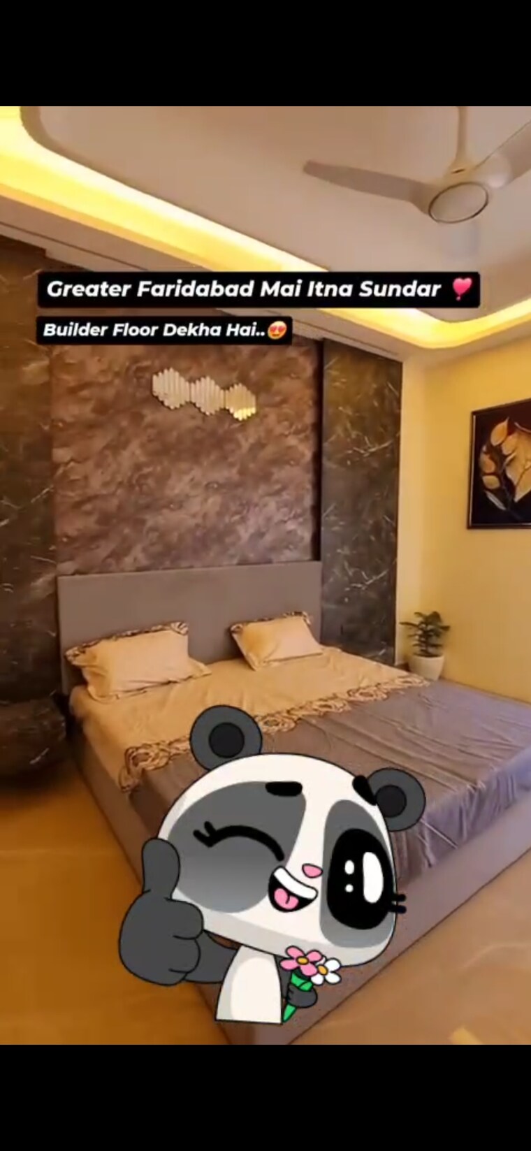 Master Bedroom, amolik-aster-woods 3 Bedroom 180 Sq.Yd. Builder Floor In Sector 98 Faridabad 9347423