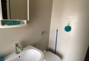 Bathroom in 2 BHK Apartment at Chandak 34 Park Estate, Goregaon West – for Rent