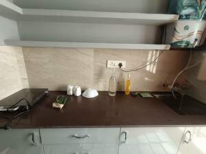 Kitchen in 1 RK Independent House at Sector 8 – for Rent