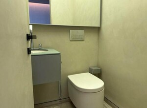 Bathroom in 3 BHK Apartment at Lodha The World Towers World One Tier 2, Worli – for Rent