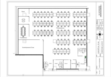 Floor Plan in  Office Space at Vaishnavi Cynosure, Gachibowli – for Rent