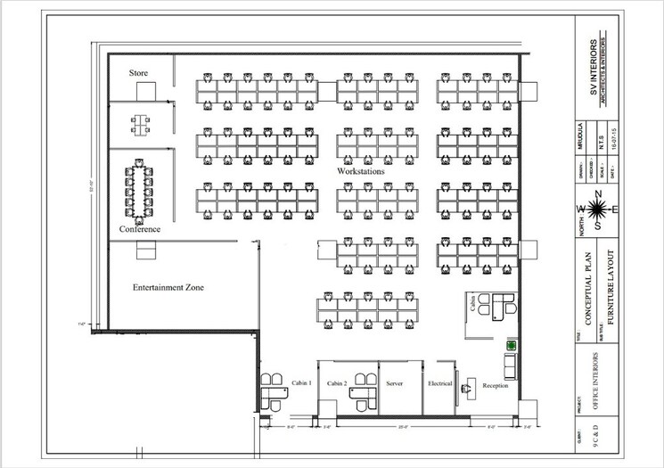 Floor Plan, vaishnavi-cynosure Commercial Office Space 6291 Sq.Ft. In Gachibowli Hyderabad 9347603