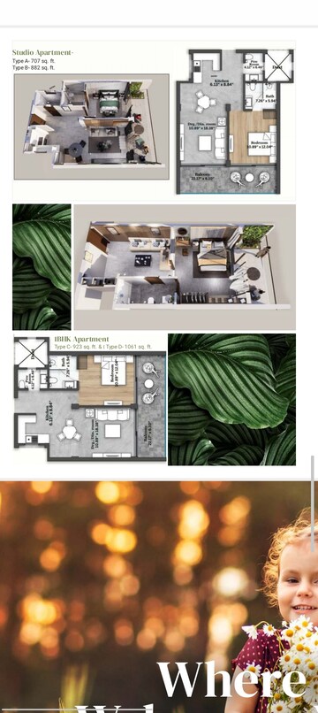 Floor Plan in Studio Apartment at Kasauli – for Sale