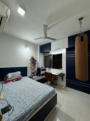 Bedroom in 3 BHK Apartment at Cosmos Jewels, Ghodbunder Road – for Rent