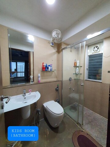 Bathroom in 3 BHK Apartment at DB Woods, Goregaon East – for Rent